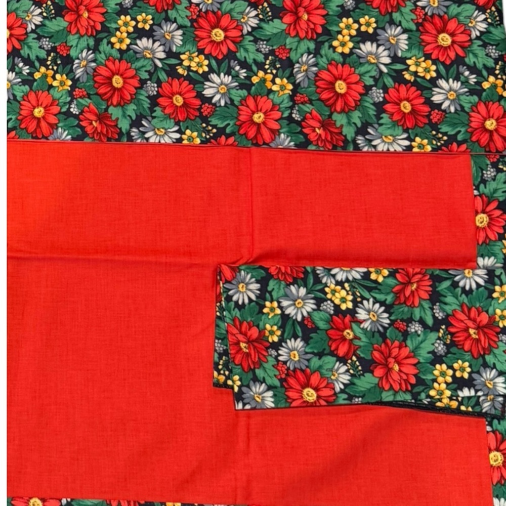 The Fold & The Beautiful Floral Dining Linen Set Tablecloth Runner Napkins - Picture 10 of 10